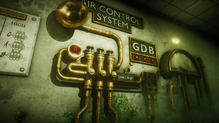 Don't Fret screenshot – the air system control panel puzzle